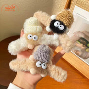 Kẹp càng cua 2 mắt nón len