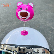 Dán nón bảo hiểm lò xo thú cute