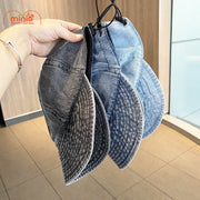 Nón jeans bucket dáng lưỡi trai