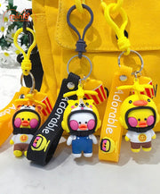 Móc khoá vịt đội mũ bảo hiểm