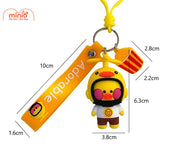 Móc khoá vịt đội mũ bảo hiểm