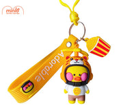 Móc khoá vịt đội mũ bảo hiểm