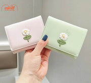 Ví gấp 3 hoa nhuỵ ngọc trai