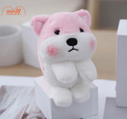 Móc khoá chó ngồi đuôi kêu