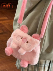 Túi đeo chéo Capybara hồng