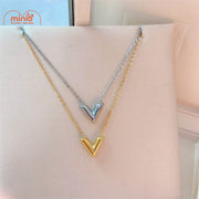 Dây chuyền V màu bạc