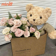 Gấu áo len cổ bẻ lông xoắn