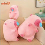 Capybara hồng rút mũi xanh