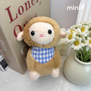 Móc khoá cừu đeo yếm kẻ