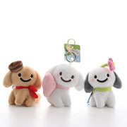 Móc khoá thơm cún đầu hoa len