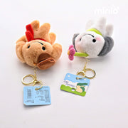 Móc khoá thơm cún đầu hoa len