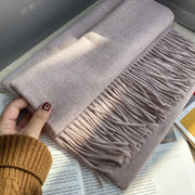 Khăn vải dạ dài màu trơn