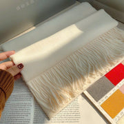 Khăn vải dạ dài màu trơn