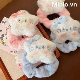 Scrunchies nhung Hello Kitty