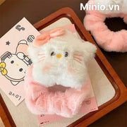 Scrunchies nhung Hello Kitty