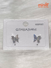 Bông tai xi 925 bướm 048/3MH