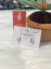 Bông tai xi 925 bướm 048/3MH