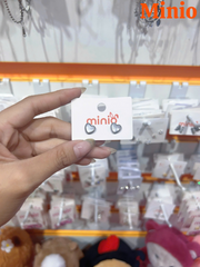 Bông tai titan trái tim khảm 036080MH