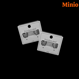 Bông tai titan bướm 2 lớp 034MH