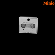 Bông tai titan bướm 2 lớp 034MH