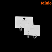 Bông tai xi 925 bấm tròn đính đá 046MH