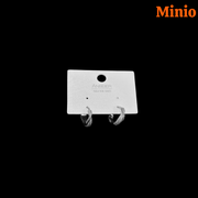 Bông tai xi 925 bấm tròn đính đá 046MH